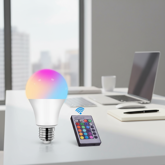 Multi-Color Changing RGBW Smart LED Light Bulb A60/A65/A70/A80 with Remote Control B22/E27/E26 Base 3W/5W/9W/10W/15W CE ROHS