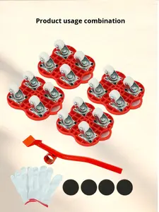 Outils de déplacement de meubles en gros, leviers robustes, glisseurs d'appareils électroménagers, ensemble d'outils grand format, facile et sûr, pour un déménagement sans effort - Product Image 6