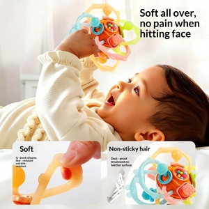 Mordedor de silicona redondo unisex anticaída para bebés, tipo guante, de grado alimenticio, ideal para la dentición, regalo al por mayor - Product Image 4