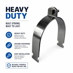 Support de fixation de tube de type P pour profilé en U, pour applications industrielles CVC, protection incendie et fixation de conduites d'eau - Product Image 3