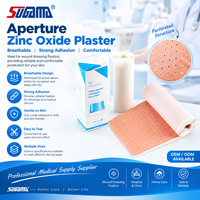 Pansement adhésif médical perforé respirant à l'oxyde de zinc, forte adhérence