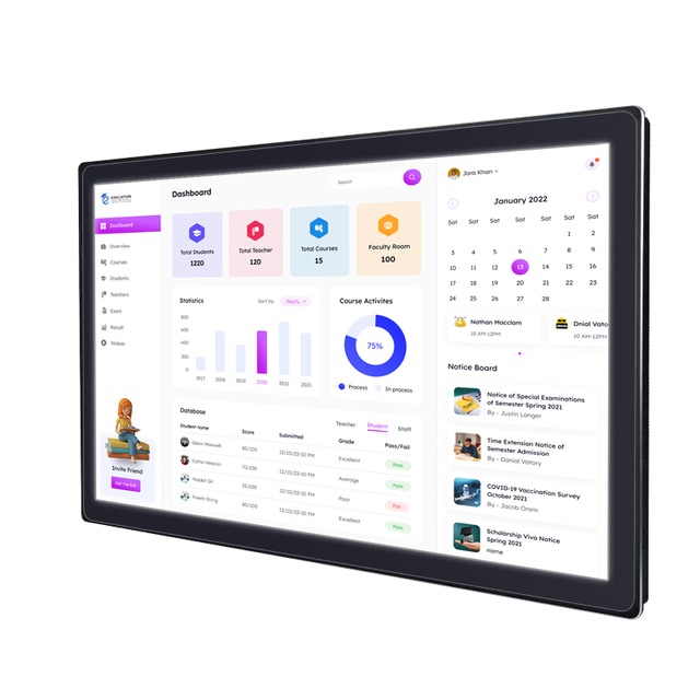 Smart Industrial USB Touch Screen Monitor Open Frame Embedded Waterproof Intellitouch Android TFT-LCD Capacitive Touch Monitor