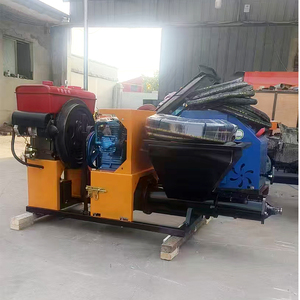 Mortier 12HP mélangeant la machine de pulvérisation de <span class=keywords><strong>ciment</strong></span> de rendu de plâtrage de mur de criblage de pompage - Product Image 4