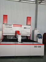 Máquina de Rolado y Doblado CNC Totalmente Automática para Aluminio y Acero Inoxidable, Motor de 25kW, Mesa de Trabajo de 1200mm, Modelo DES-2500
