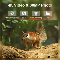 4K Солнечная камера слежения Wifi охотничья игровая камера 850нм ик ночное видение 4400mAh Li батарея встроенная