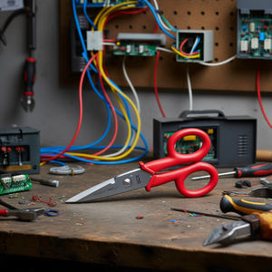 กรรไกรช่างไฟฟ้าใบมีดตรง ECEF 14.5 ซม. สแตนเลสสตีล ตัดได้อย่างแม่นยำสำหรับงานเดินสายไฟ - Product Image 3