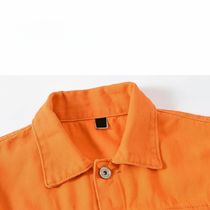 Vestes en jean pour hommes au design élégant pour la saison d'automne, couleur personnalisée, bouton, tissu respirant en polyester/coton, personnalisable, direct - Product Image 1