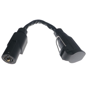 Adaptor 7 Pin To 13 Pin <b>Trailer</b> Connector Plug In ABS Material For Tow Vehicle Wiring - Product Image 4