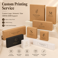 Caja de Embalaje de Cartón Kraft Personalizada, Caja de Regalo Plegable con Tapa Superior, Cartón de Papel para Empacar y Almacenar Productos