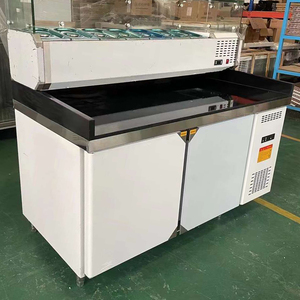 Personalizzabile in marmo <span class=keywords><strong>Top</strong></span> Pizza Display refrigeratore refrigerato a temperatura singola raffreddato ad aria Display refrigerato per Pizza - Product Image 1