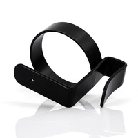 Support de tasse en acier noir thermolaqué sur mesure, fabriqué avec précision, avec trou de fixation