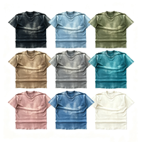 T-shirt à manches courtes 300 g/m² coupe ample en coton haute densité, impression personnalisée, pour usine de confection