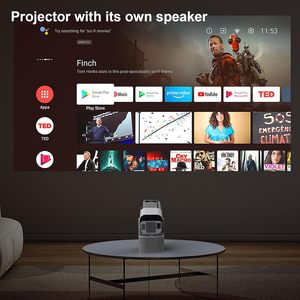 TSD-320 Native 720P LCD LED Chiếu 200 ANSI Lumens Mini Xách Tay Chiếu Với Microphone Thông Minh Không Dây Android Máy Chiếu - Product Image 4