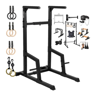 Equipo de <span class=keywords><strong>Calistenia</strong></span> XLAN, Estación de Flexiones con Ancho y Altura Ajustables, <span class=keywords><strong>Barra</strong></span> de Dominadas para Puerta, Paralelas para Tríceps, Soporte para Flexiones, Paralelas - Product Image 1