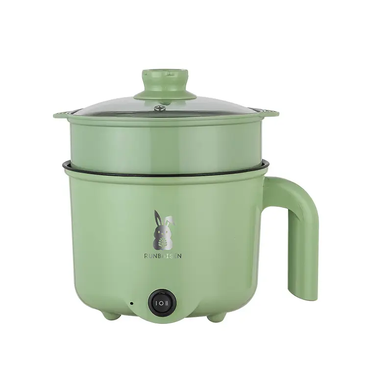 Multi-functional 1.8 Liter Multi Color Portable Pot with Handle Mini Rice Cooker Electric Cooking Pot