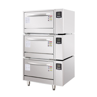 Cuisinière à riz électrique commerciale à 3 niveaux en acier inoxydable 15,6 kW 380 V pour restaurant, hôtel, cantine, école, cuisine