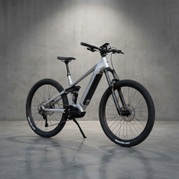 Vélo de montagne électrique à suspension intégrale, moteur central, 12 vitesses, cadre Enduro AL6061-T6, batterie lithium 48V 500W