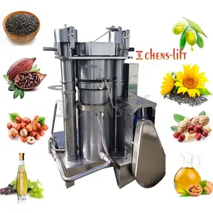 automatic electric hydraulic sunflower soybean oil presses oljepressmaskin 500kg/h palm fruit oil press production line