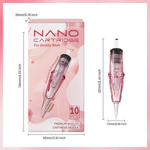 Tolva aerodinámica <span class=keywords><strong>de</strong></span> tamaño Nano desechable 1RL para <span class=keywords><strong>agujas</strong></span> <span class=keywords><strong>de</strong></span> cartucho universales <span class=keywords><strong>de</strong></span> cejas para cartuchos <span class=keywords><strong>de</strong></span> maquillaje permanente <span class=keywords><strong>de</strong></span> tatuaje PMU - Product Image 5