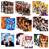200 + Designs Stock 3d Motion Affiche En Gros Vintage UV Imprimé Lenticulares Anime Affiches pour Chambre Esthétique