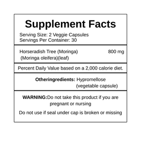 OEM/ODM Herbal Superfood Moringa <strong>Capsules</strong> Organic 100% Natural 60 <strong>Capsules</strong> Moringa <strong>Powder</strong> Supports Immune System and Bone Health - Product Image 2