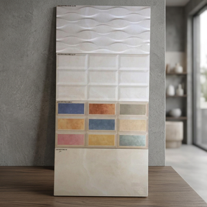 Carreaux muraux en céramique 300x600mm, géométrie triangulaire, brillants et vibrants, antibactériens, pour salle de bain et décoration intérieure de centres commerciaux en porcelaine - Product Image 6