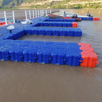 Drop Stitch Material Marine Modular Floating Bridge Pontoon Dock Plate-forme d'amusement gonflable Dock flottant pour jet-ski