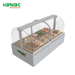 Chất lượng cao Kim loại/Glas Hot & lạnh tùy chọn bánh hiển thị trường hợp cho siêu thị hoặc cửa hàng bánh - Product Image 4