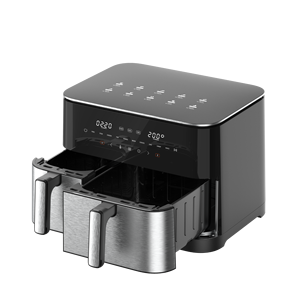 11L Big Capacity Dual-Core Air Fryer Oven Factory Digital Kitchen Appliances Home Sliver Stainless Steel Air Fryer Oven - Product Image 4