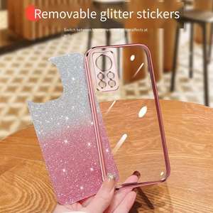 La funda protectora de TPU <span class=keywords><strong>con</strong></span> purpurina galvanizada 25106 es adecuada para Apple 11, 12, <span class=keywords><strong>13</strong></span>, <span class=keywords><strong>14</strong></span>, 15, 16PROMAX Plus dos en uno - Product Image 2