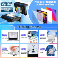 NOUVEAU Imprimante DTF Machine d'impression A3 Set epson 3200 Tête d'impression Transfert T Shirt Fabric Apparel Printer I3200 DTF Printer Grossiste