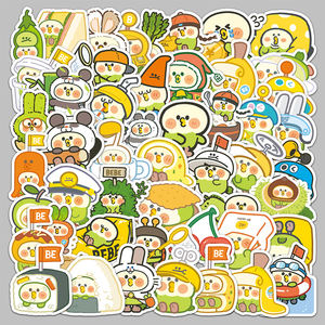 50 Piezas de Pegatinas de Loro Bebe Personalizadas, Creativas, de Dibujos Animados, Impermeables, con Superficie Brillante, para Escritorios y Computadoras - Product Image 5