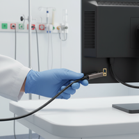 Cable Óptico Activo USB C a C Plenum de 10 Gbps con Función Completa, 60 W PD, 4K 60 Hz (Compatible con 8K), para Integración AV, 20 m