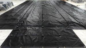 Bâches de camion de bois robuste-16 'X 27' (4 'Drop) Noir 16 <span class=keywords><strong>oz</strong></span> - Product Image 3