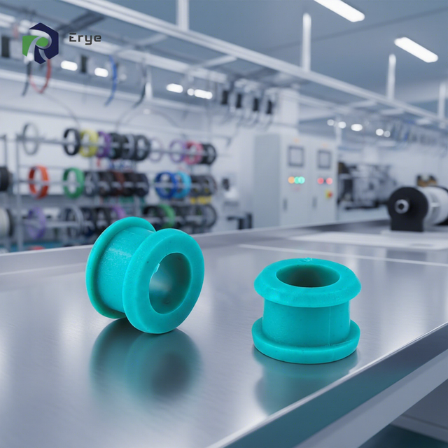 Custom Molded Silicone Rubber Grommet Plug Rubber Cable Wiring Protect Grommet