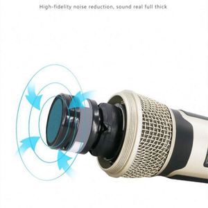ไมโครโฟนไร้สายแบบมือถือ 2 ช่องสัญญาณ ระดับมืออาชีพ สำหรับการแสดงบนเวที - Product Image 3