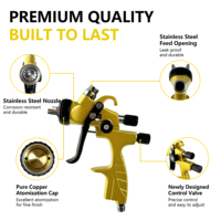 Pistolet de peinture automobile L200 avancé avec gobelet en plastique durable, pulvérisateur HVLP à alimentation par gravité pour ateliers de réparation