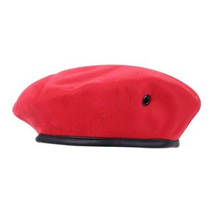 Béret Classique en Laine pour Femme, Béret pour Homme, Couleur Unie, Style Français, Chaud et Doux - Product Image 1