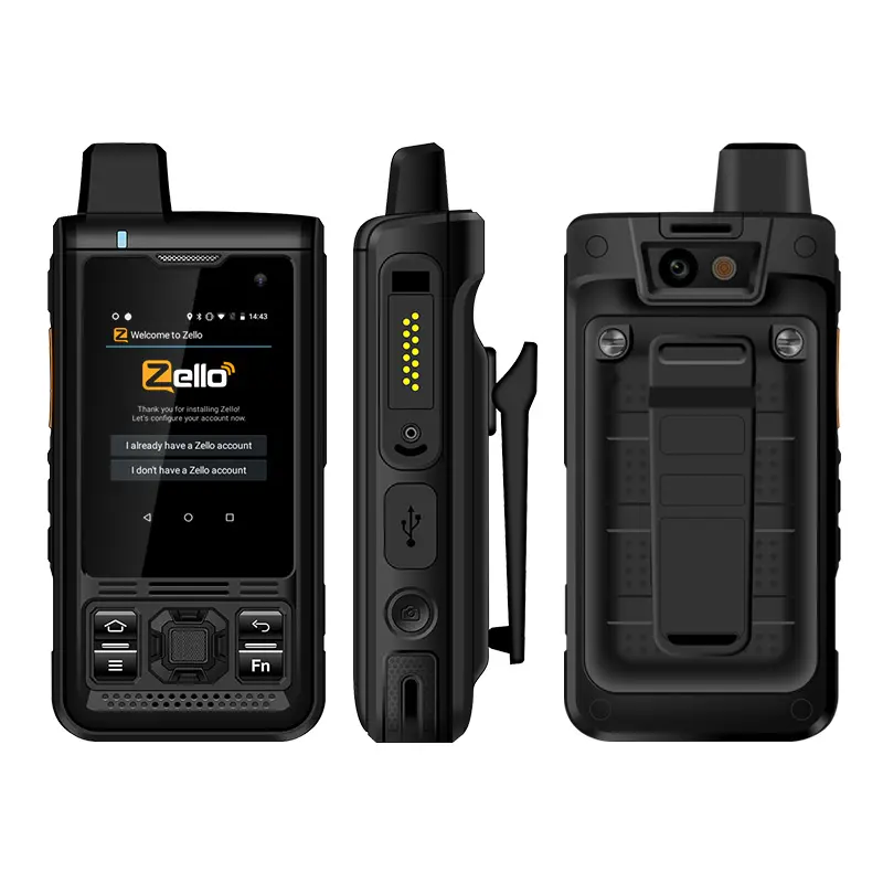 Smartphone b8000 ip68 robusto 4g lte, celular à prova d' água, rádio poc walkie talkie, 4000mah com nfc sos