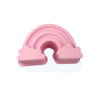 Molde de silicona antiadherente para hornear, sartenes antiadherentes de grado alimenticio con forma de arco, en forma de arcoíris, gran oferta - Product Image 2