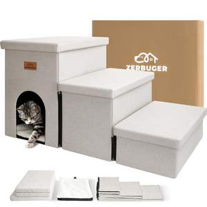 Escalones <span class=keywords><strong>para</strong></span> mascotas plegables con logotipo personalizado <span class=keywords><strong>para</strong></span> <span class=keywords><strong>perros</strong></span> pequeños y gatos con caja de almacenamiento <span class=keywords><strong>Escalera</strong></span> <span class=keywords><strong>para</strong></span> <span class=keywords><strong>perros</strong></span> de 4 niveles - Product Image 5