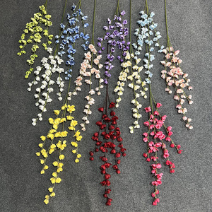 Ramos de Flores Artificiales de Color Violeta, Flores de Seda Realistas, Decoración para Bodas y Hogar, Accesorios para Fotografía - Product Image 1