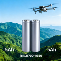 Batterie UAV légère CE Winfinova 1000 cycles longue durée 3.6V 5000mAh 70A à charge rapide liquide 3C, performance stable 21700