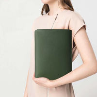 Housse pour ordinateur portable en cuir PU de 12 à 16 pouces, sac de rangement pour tablette imperméable, étui fin et portable rembourré pour ordinateur portable, housse pour tablette
