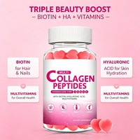 Gummies multi-collagène avec 5 types de collagène hydrolysé, biotine et vitamines pour la santé des cheveux, de la peau, des ongles et des articulations – OEM ODM