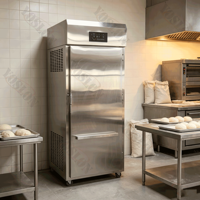 Retarder Proofer 400x600 avec bac à plateau, en acier inoxydable, pour la fermentation du pain et de la pâte à pizza, machine de boulangerie