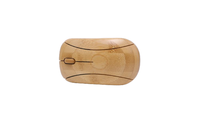 Souris de bureau silencieuse USB pour ordinateur portable Mini souris sans fil de bureau en bois de bambou écologique