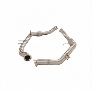 ระบบท่อไอเสียเทอร์โบดาวน์ไปป์สำหรับ Porsche Panamera 971 4.0T สแตนเลสสตีล ไฮโฟลว์ แบบติดตั้งได้โดยตรง ท่อหน้า - Product Image 6