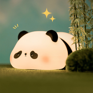 Nuevo diseño, venta al por mayor, gran oferta, luz nocturna de silicona, lámpara de noche LED de animales que cambia de Color de dibujos animados, luz nocturna de silicona, Panda - Product Image 4