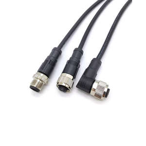 Разъем M12, водонепроницаемый IP67, с медными контактами, авиационный штекер, 4-контактный, 5-контактный, 8-контактный, 12-контактный, штекер/гнездо, литьевой, для кабеля - Product Image 4